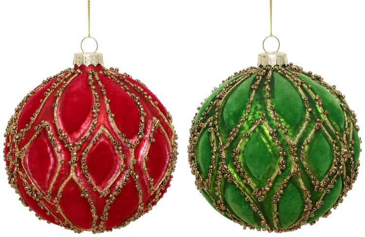 Velvet Leaf Ornament, Box of 6- 4 Inches