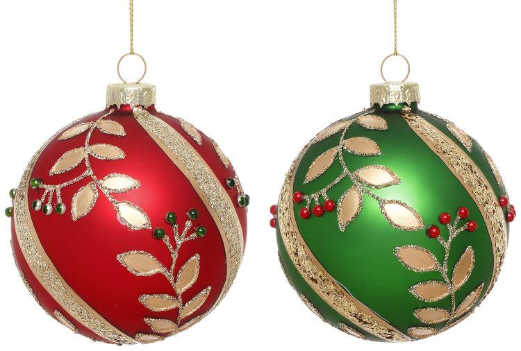 Leaf Spiral Ornament, Box of 6- 3 Inches