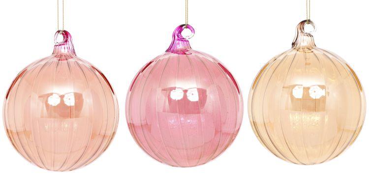 Festive Shimmer Ornament, Box of 6- 4 Inches