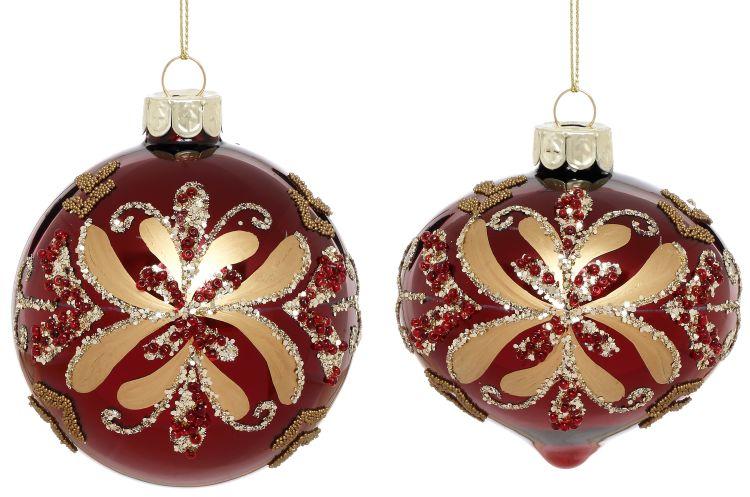 Radiant Bloom Ornament, Box of 6- 3 Inches