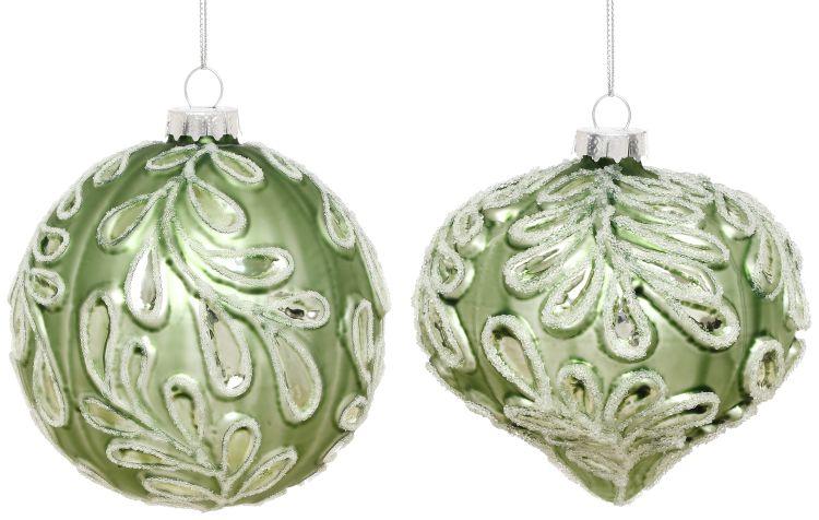 Exquisite Leaf Ornament, Box of 6- 4 Inches