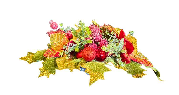 Small Poinsettia Centerpiece, Red