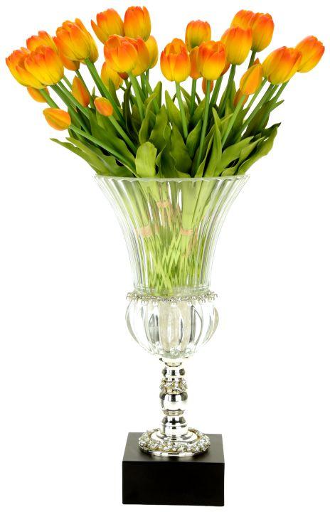 Blooming Tulip in Vase - 27 Inches