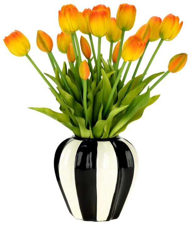 Tulip Floral Arrangement  in Vase - 15.5 Inches