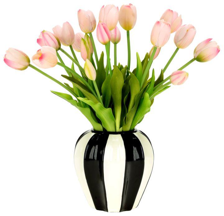 Tulip Floral Arrangement  in Vase - 15.5 Inches
